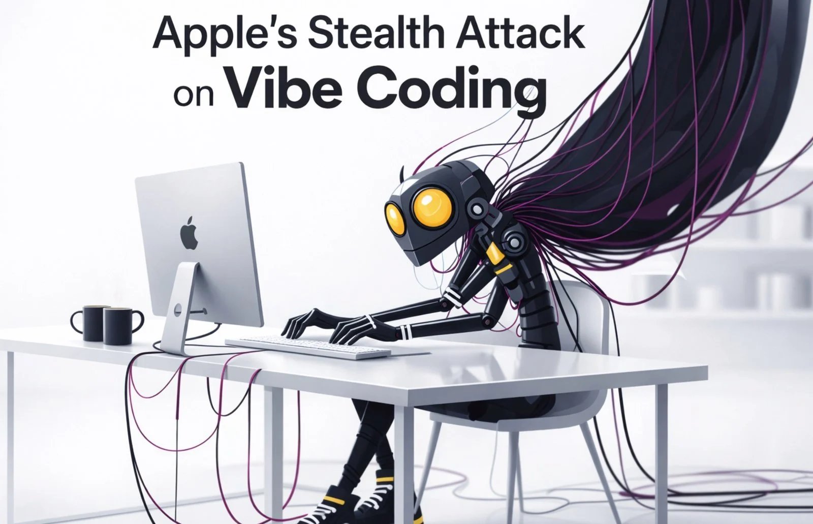 A Apple usa aplicativos de codificação AI Vibe como Replit, Vibe Code.