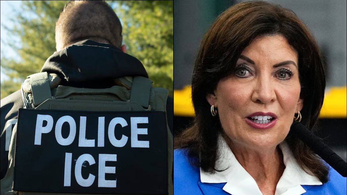 A questão que preocupa Kathy Hochul. Nova Iorque é a favor da deportação de migrantes sem estatuto legal.
