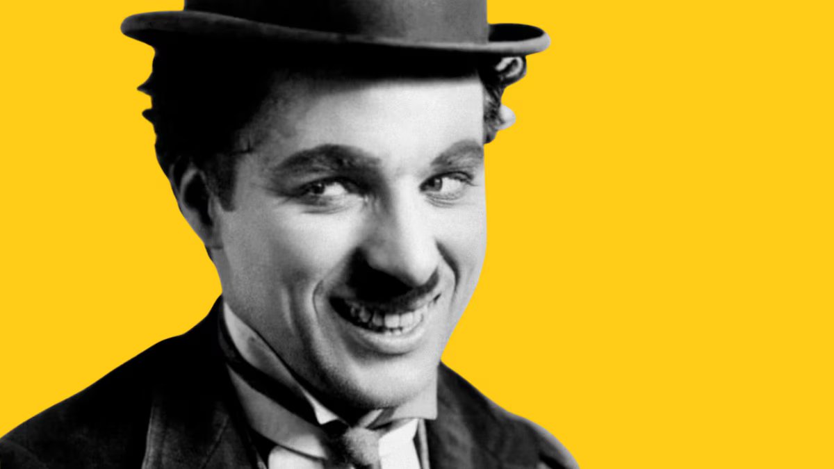 Charles Chaplin, inspirador. “Você nunca encontrará o arco-íris se estiver sempre olhando para baixo”