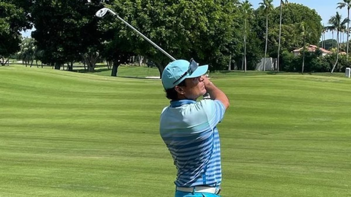 Chayane jogava golfe no interior e teve uma surpresa inesperada