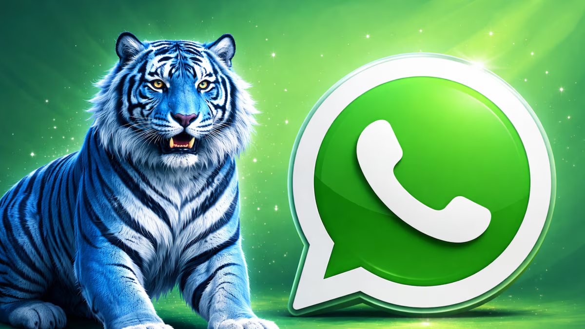 Como ativar o modo WhatsApp Blue Tiger, março de 2026