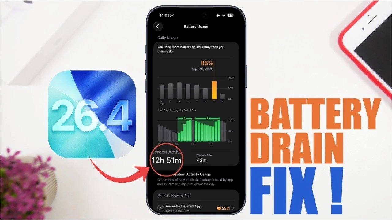 Como consertar o consumo de bateria do iOS 26.4 e melhorar o desempenho
