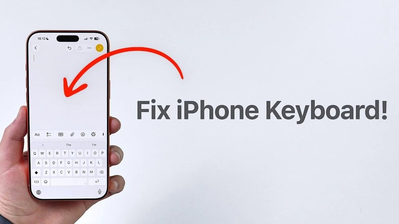 Como corrigir problemas de teclado do iPhone após atualização do iOS 26