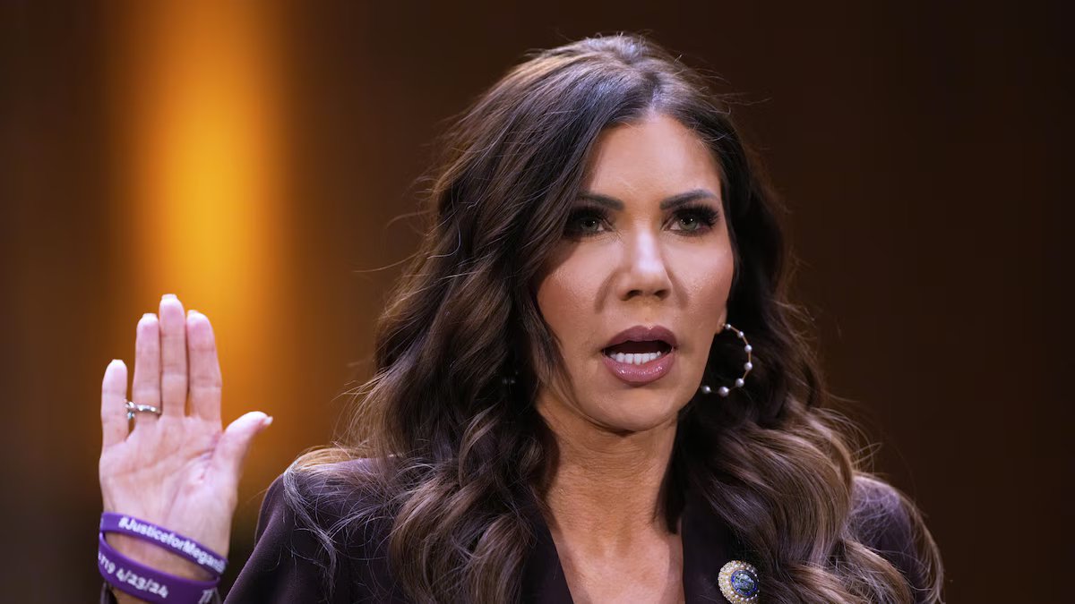 Como é ser um enviado especial da American Shield, a nova função de Christy Noem