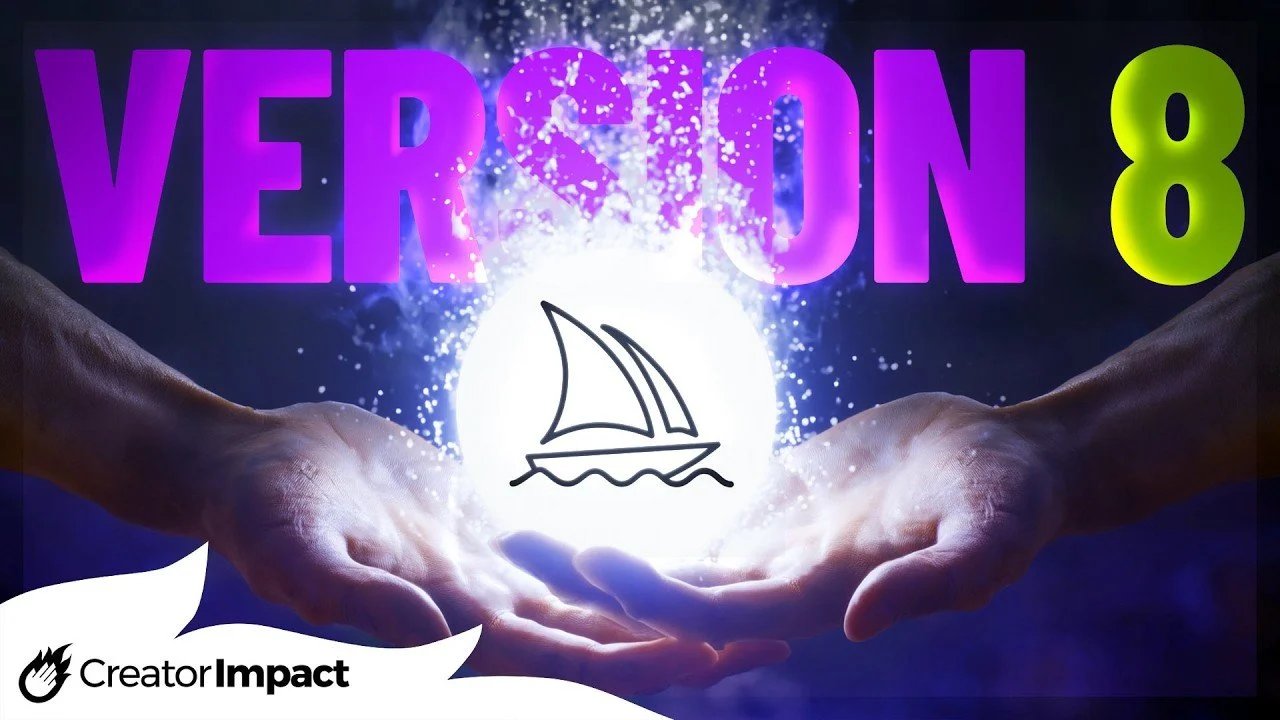 Comparação no meio da jornada 8 vs 7: 2K, modo HD, alterações na interface do usuário