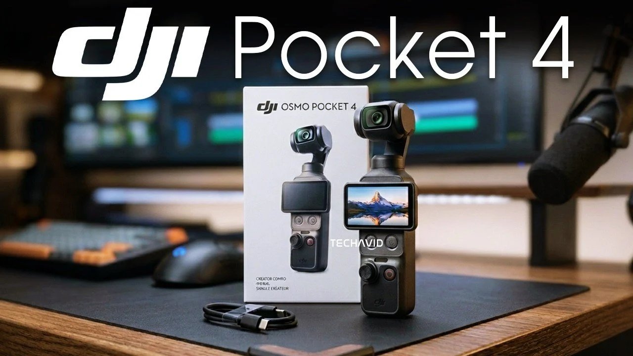 Data de lançamento do DJI Pocket 4 (abril de 2026): especificações e preço
