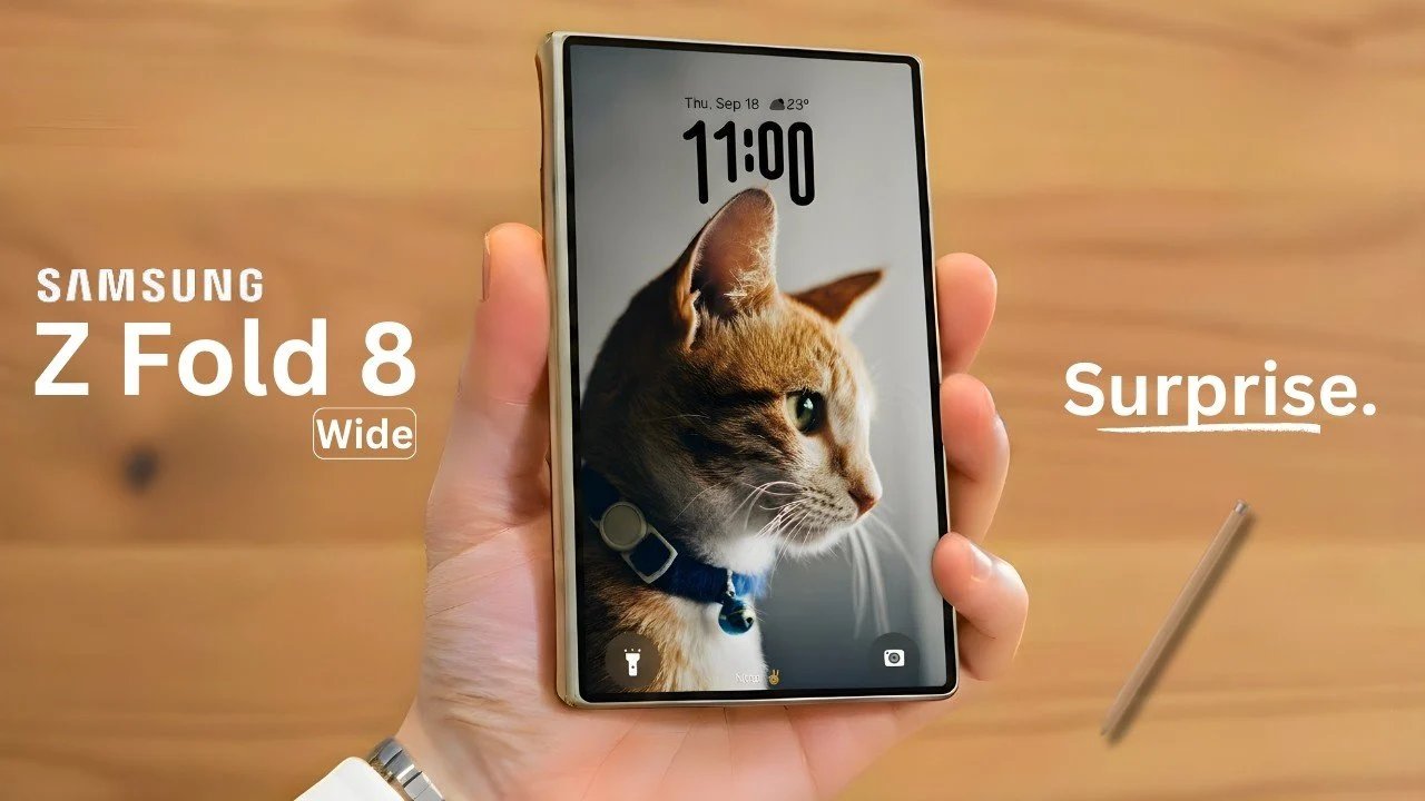 Especificações do Samsung Galaxy Z Fold 8 Wide: tela 16:10 e mais