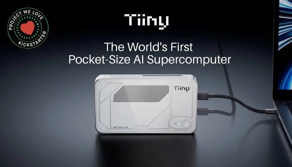 Especificações do Tiiny AI Pocket Lab: 80 GB de RAM, 1 TB NVMe, 30 W TDP