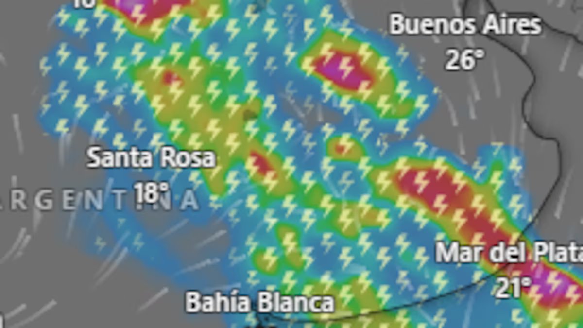 Estão emitindo alertas de temporais, chuva, vento e trovoadas para esta terça-feira
