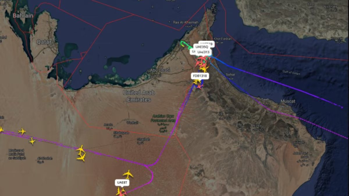 Este foi o momento em que o aeroporto de Dubai foi atacado