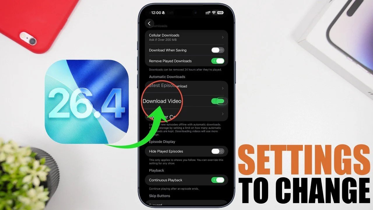 Guia de configurações do iOS 26.4: 12 alterações para aumentar a bateria e a segurança