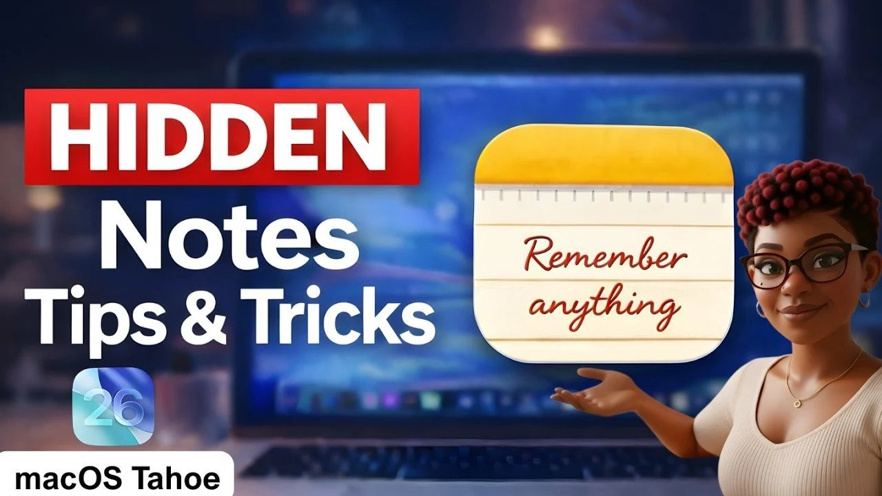 Guia de recursos do Apple Notes 2026: verificações, tags, bloqueios