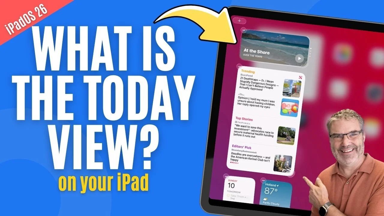 Guia de revisão do iPad Today 29026: adicione, remova e reorganize widgets rapidamente