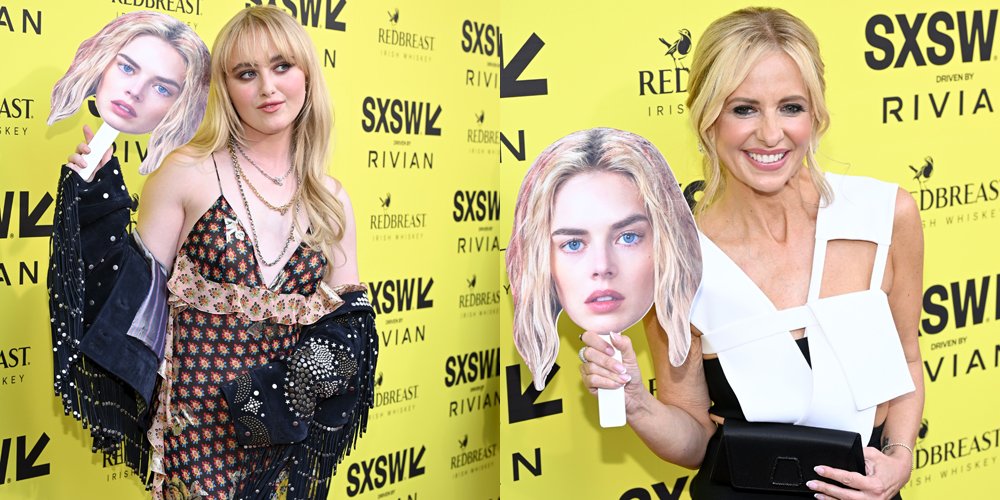 Kathryn Newton, Sarah Michelle Gellar e elenco de ‘Ready or Not 2’ comparecem à estreia com recorte de rosto de tecelagem de Samara! | Claudette Godfrey, Elijah Wood, Kathryn Newton, Maia Jae, Masa Lizdek, Matt Bettinelli-Olpin, Matthew Greenfield, Nadeem Umar-Khitab, Olivia Cheng, Pronto ou Não, Pronto ou Não 2, Samara Weaving, Sarah Michelle Gellar, Shawn Hatosy, Tripp Vinson, Tyler Gillett | Notícias e fofocas sobre celebridades | Entretenimento, fotos e vídeos