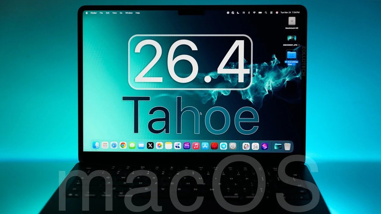 Lançado macOS Tahoe 26.4: guias compactas do Safari, limites de bateria,