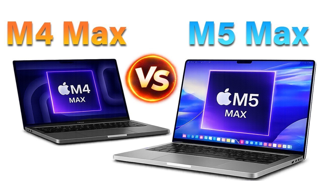 M5 Max e M4 Max MacBook Pro: 30% mais rápido