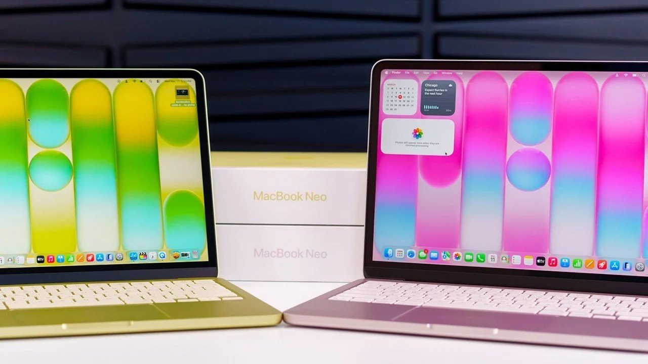 MacBook Neo e MacBook Air: desempenho, tela, duração da bateria