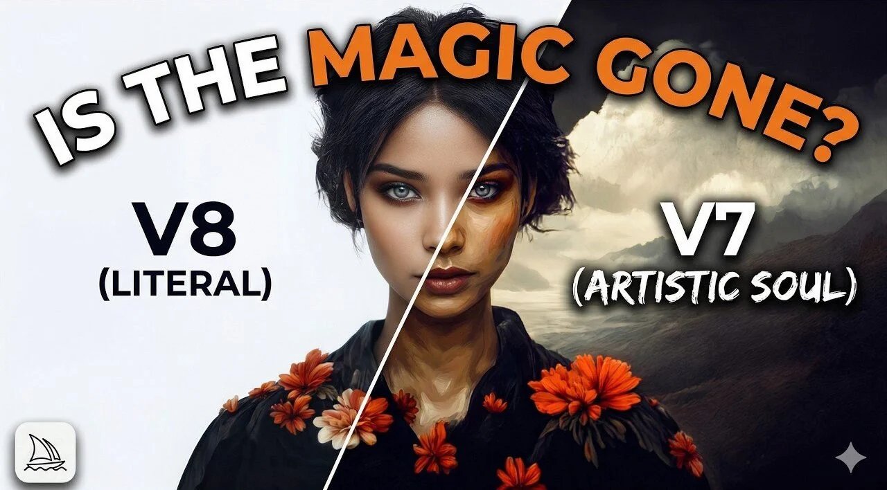 Midjourney 8 vs 7: Por que os desenvolvedores de IA estão voltando