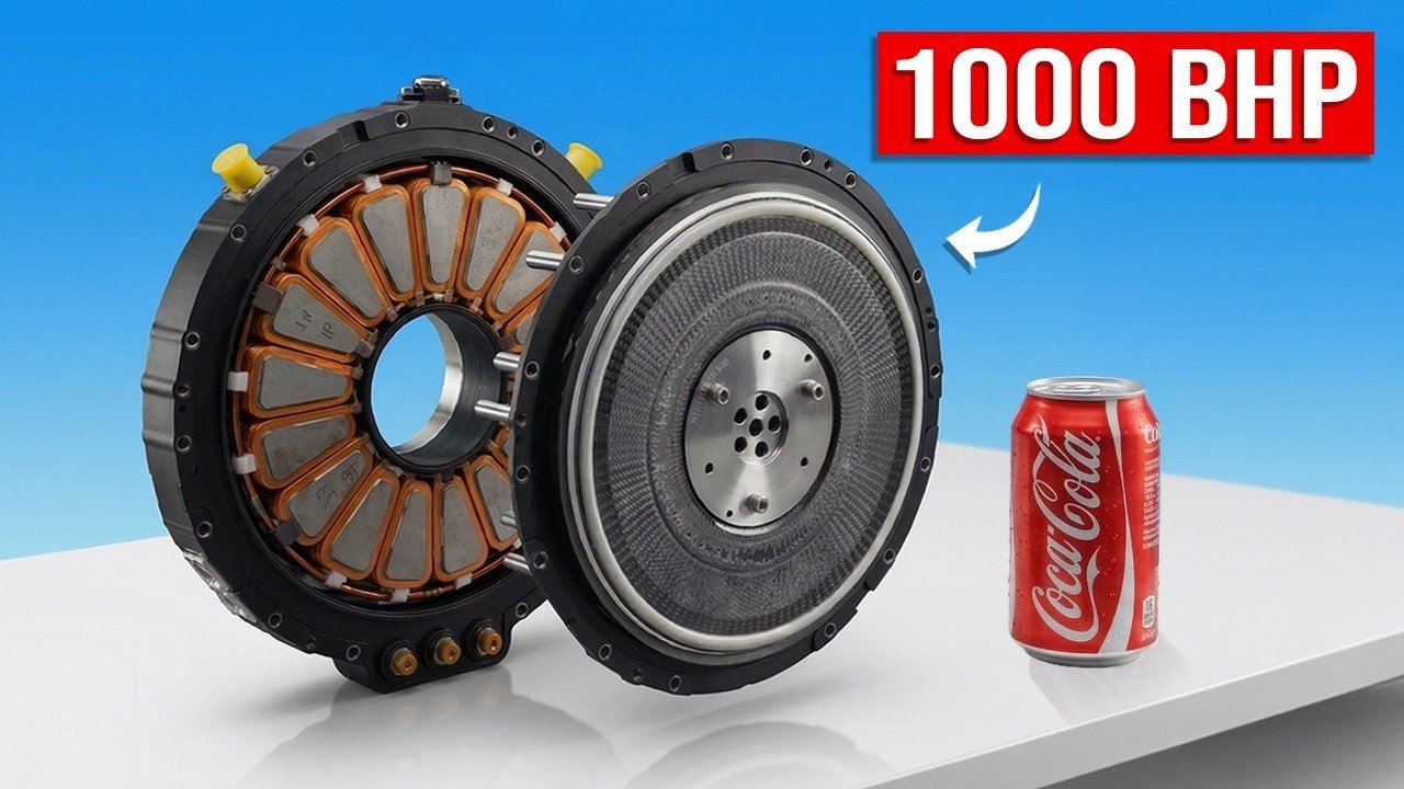 Motor elétrico Yasa: 1000 HP com design de fluxo axial de 12,7 kg