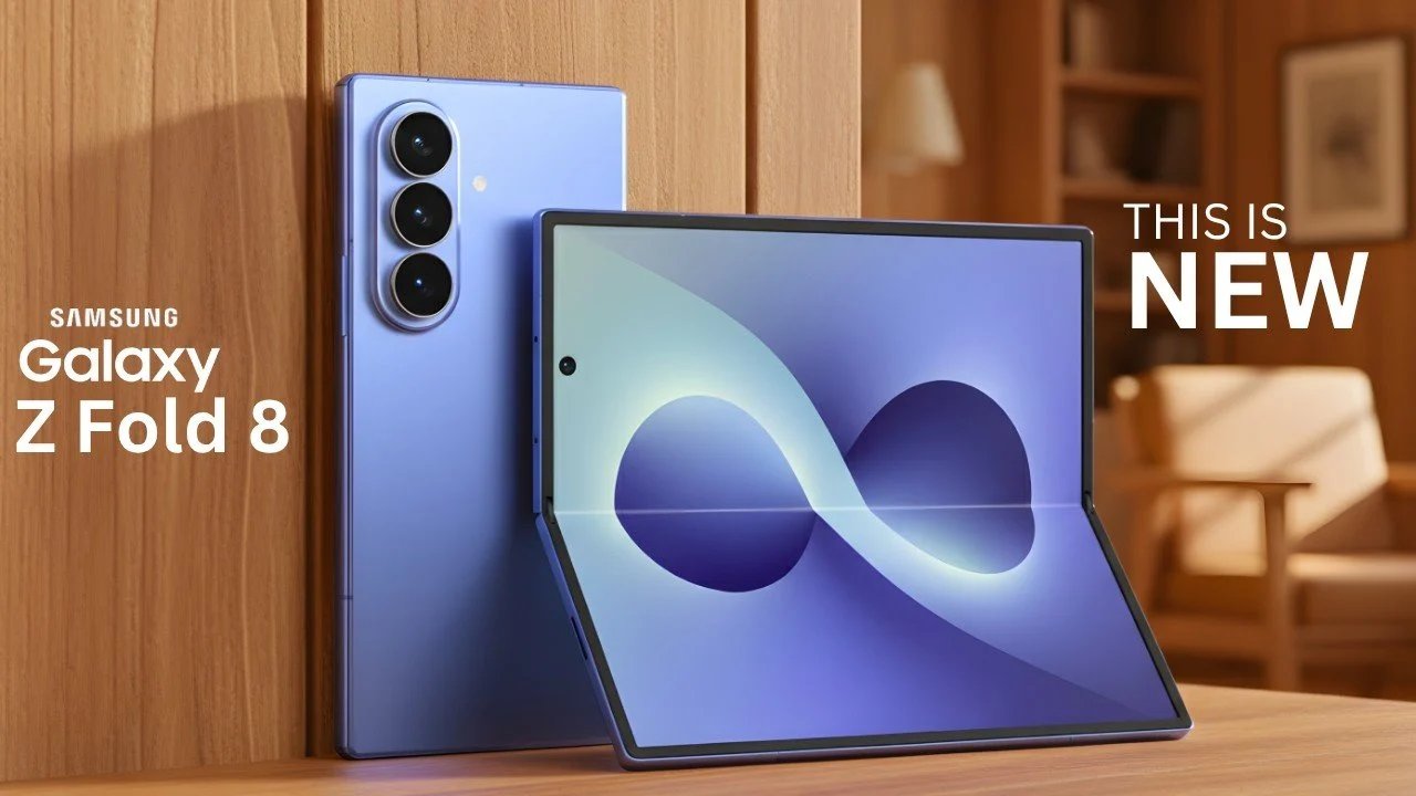 O Galaxy Z Fold 8 entrega: o design favorece uma bateria de 5.000mAh