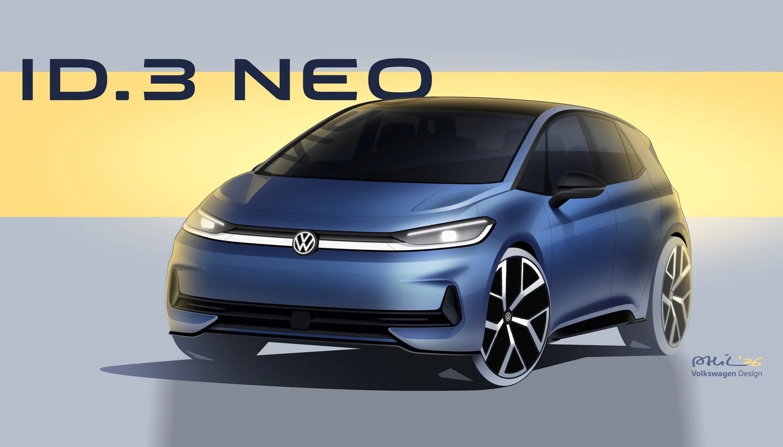 O Volkswagen ID.3 Neo será lançado no próximo mês
