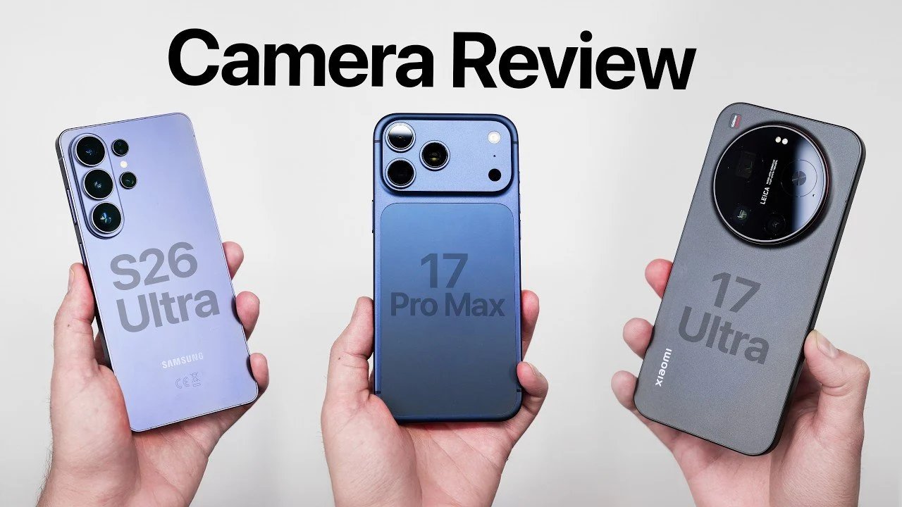 O melhor telefone com câmera de 2026: Xiaomi 17 Ultra e iPhone 17 Pro Max.