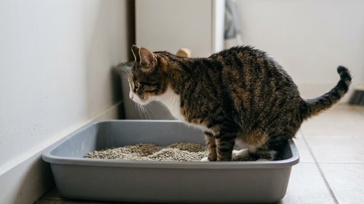 O que significa quando um gato faz xixi fora da caixa sanitária?