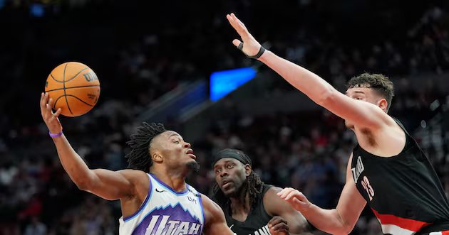 Os Trail Blazers venceram o Jazz por 124-114 e se aproximaram dos Warriors pelo nono lugar no Oeste – Deseret News