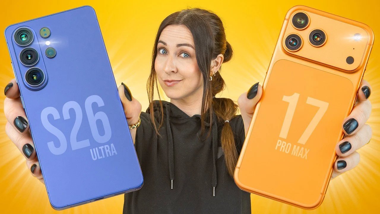 Samsung Galaxy S26 Ultra e iPhone 17 Pro Máx.