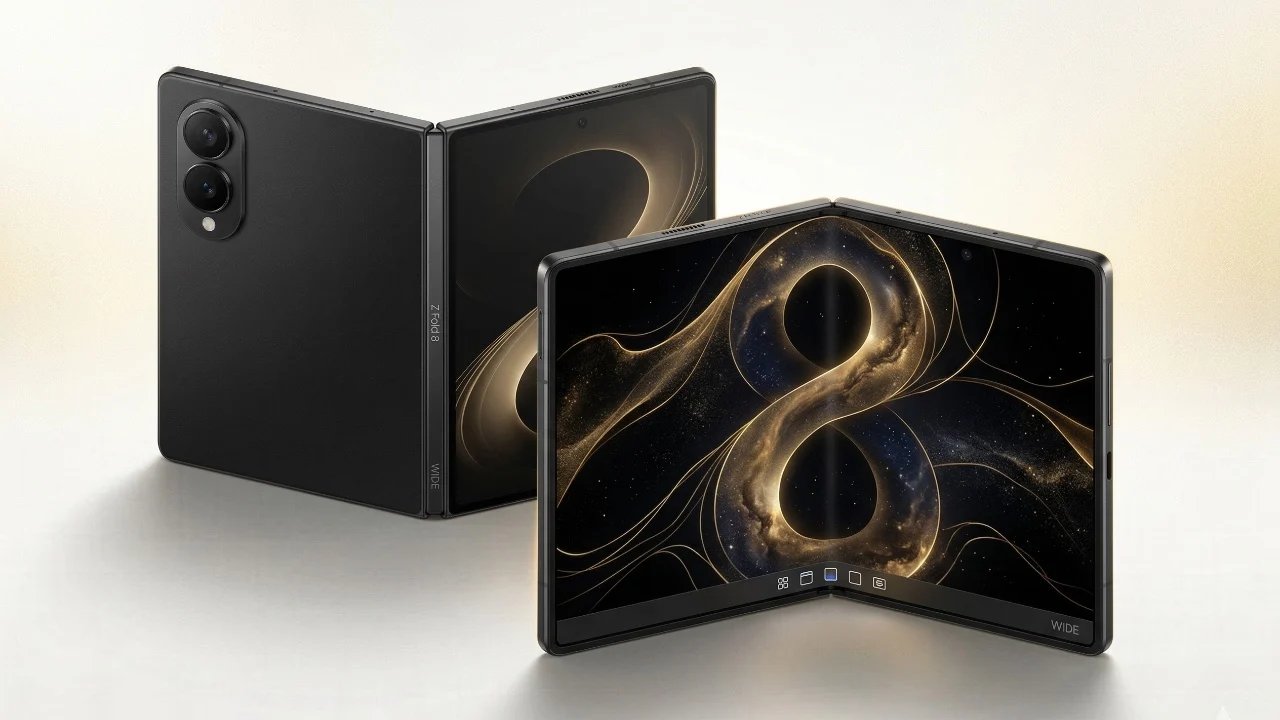 Samsung Galaxy Z Fold 8 Wide Rendering: Mostrar proporção de aspecto 4:3