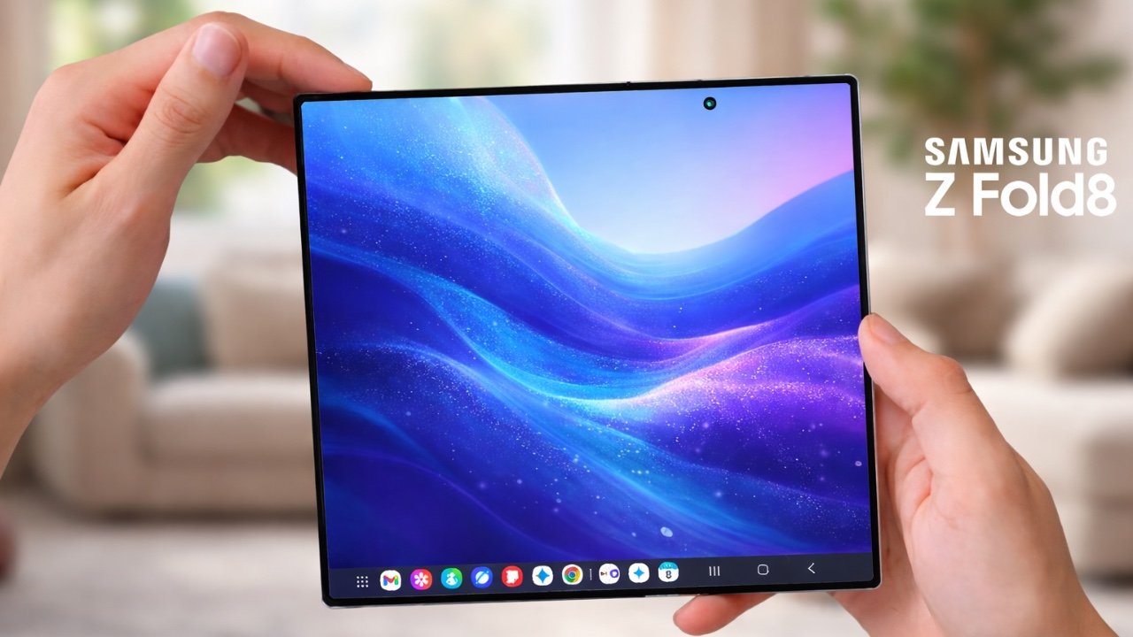 Samsung Galaxy Z Fold 8: construção em alumínio reduz peso para 200g