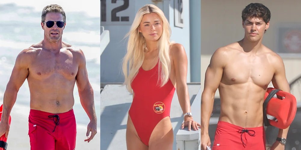 Stephen Amell fica sem camisa enquanto elenco de reinicialização de ‘Baywatch’ filma cenas de praia em Los Angeles | Baywatch Fox Hannah meia Jessica Belkin Livvy Dunne Noah Beck Shay Mitchell Stephen Amell Tv Thaddeus LaGrone | Notícias e fofocas sobre celebridades | Entretenimento, fotos e vídeos