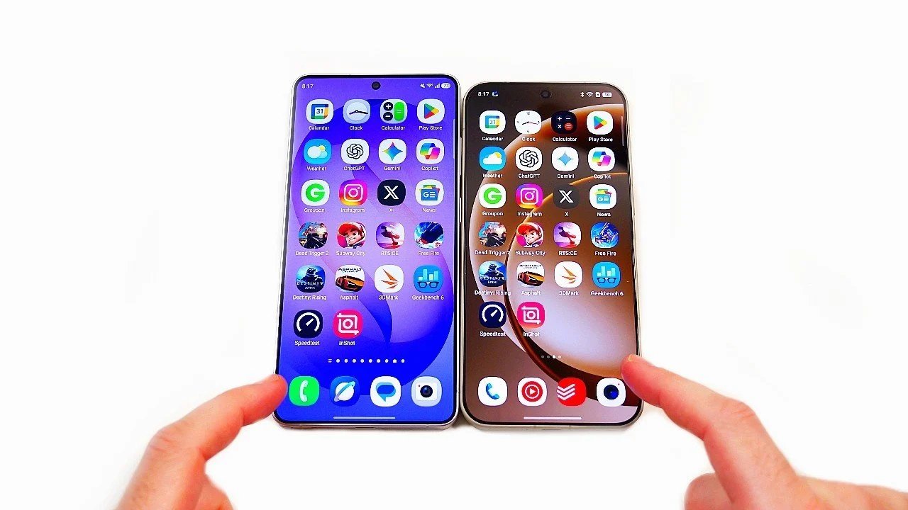 Teste de velocidade Samsung Galaxy S26 Ultra vs OnePlus 15