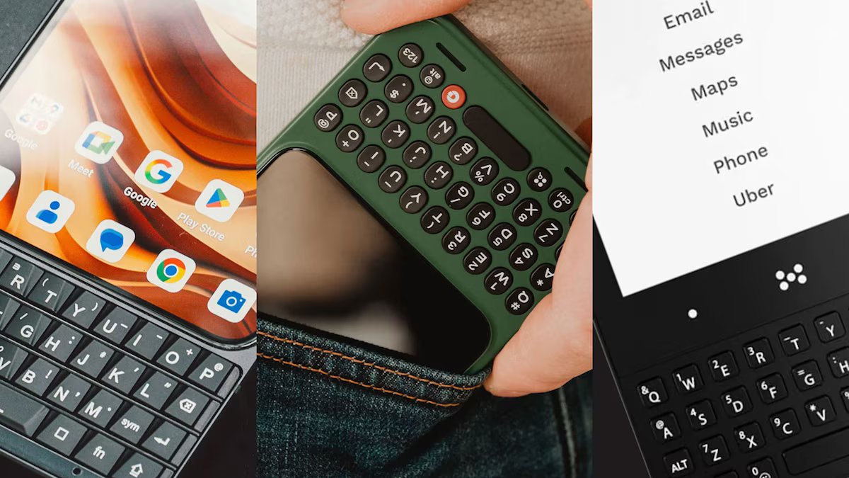 Três novos modelos de smartphones que farão renascer o teclado