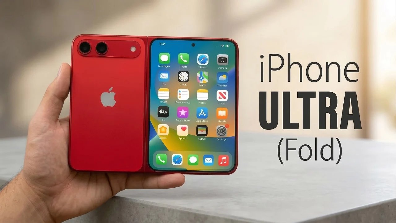 Vazamento do iPhone Ultra (Fold): tela interna 4:3 para multitarefa profissional