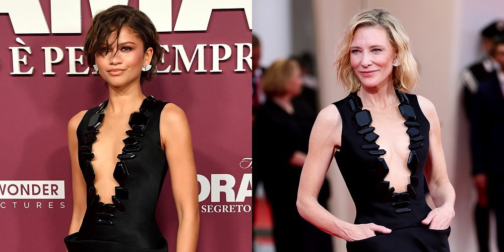 Zendaya usa ‘Something Borrowed’ de Cate Blanchett e usa seu vestido Armani novamente na estreia de ‘The Drama’ em Roma | Cate Blanchett, Robert Pattinson, O Drama, Zendaya | Notícias e fofocas sobre celebridades | Entretenimento, fotos e vídeos