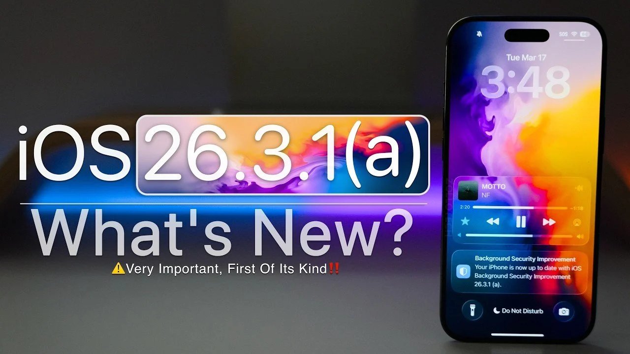 iOS 26.3.1(a) lançado: o que há de novo no patch em segundo plano?