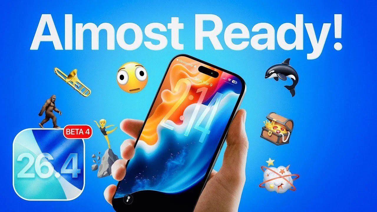 iOS 26.4 Beta 4: data de lançamento estimada em 23 de março