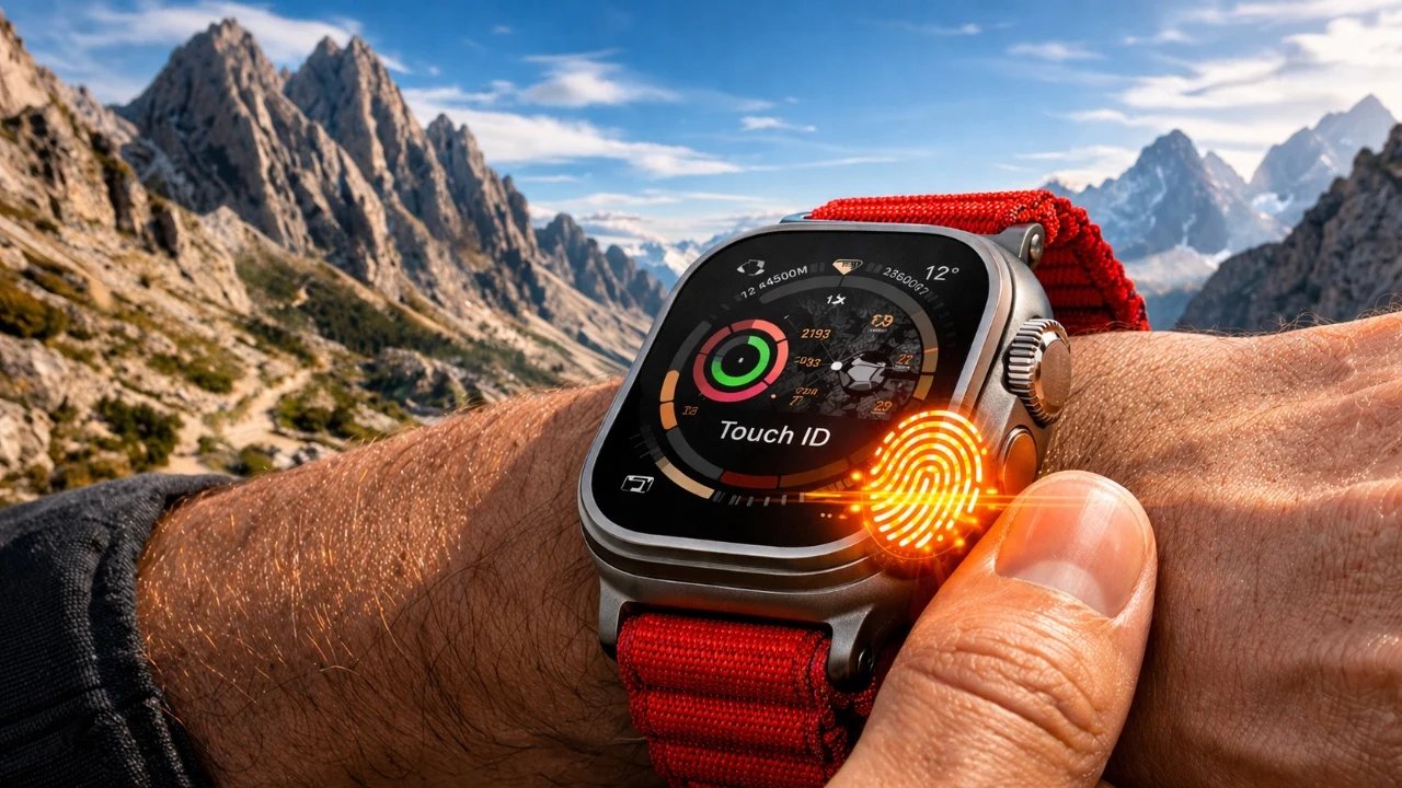 Vazamento do Apple Watch Ultra 4: design 15% mais fino e Touch ID