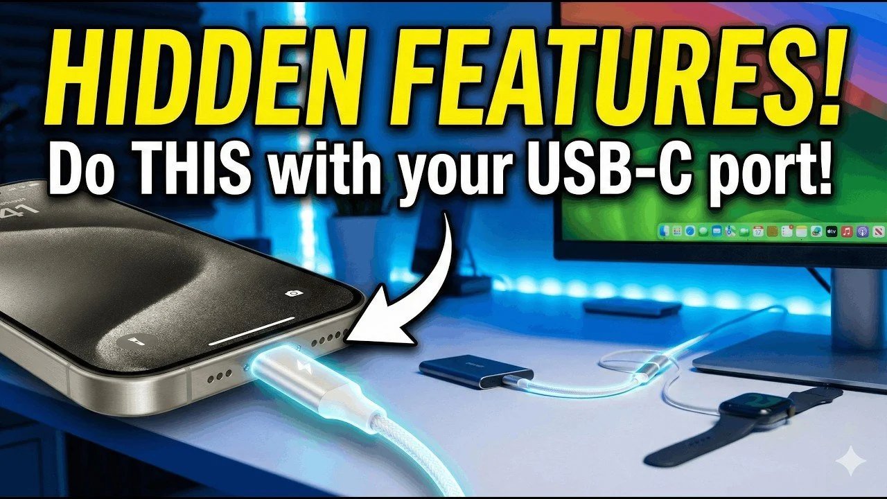 4 coisas secretas que a porta USB-C do seu iPhone pode fazer