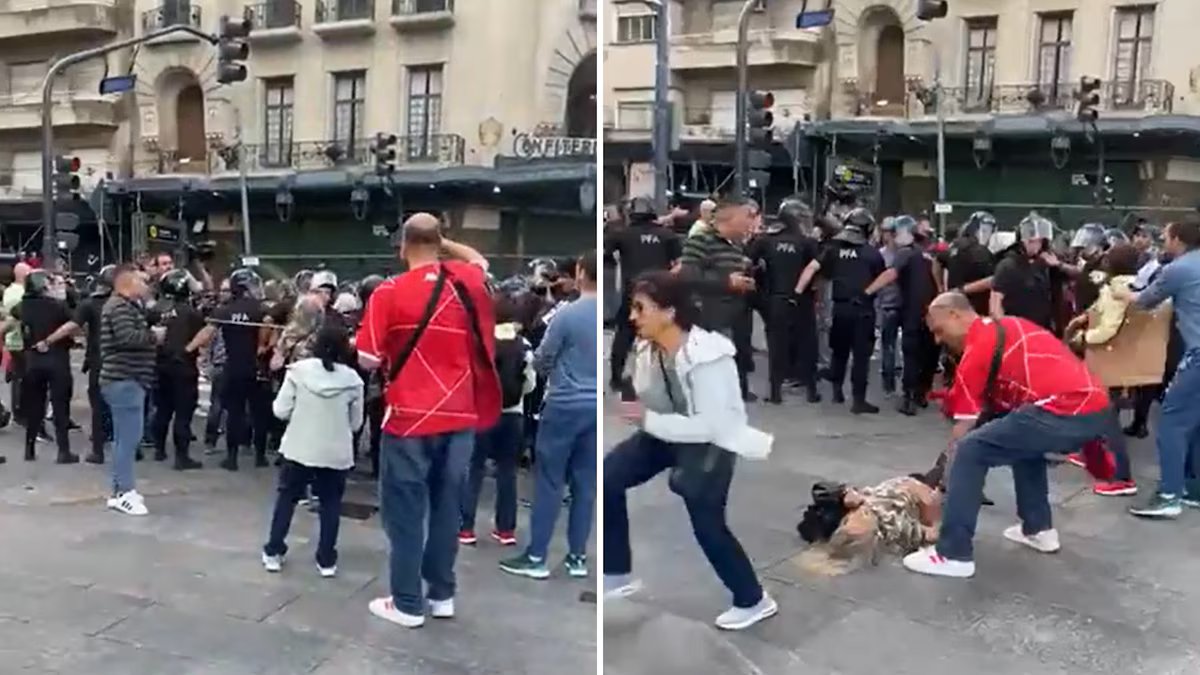 A Justiça manteve a ação penal contra um policial por ferir um aposentado durante a marcha