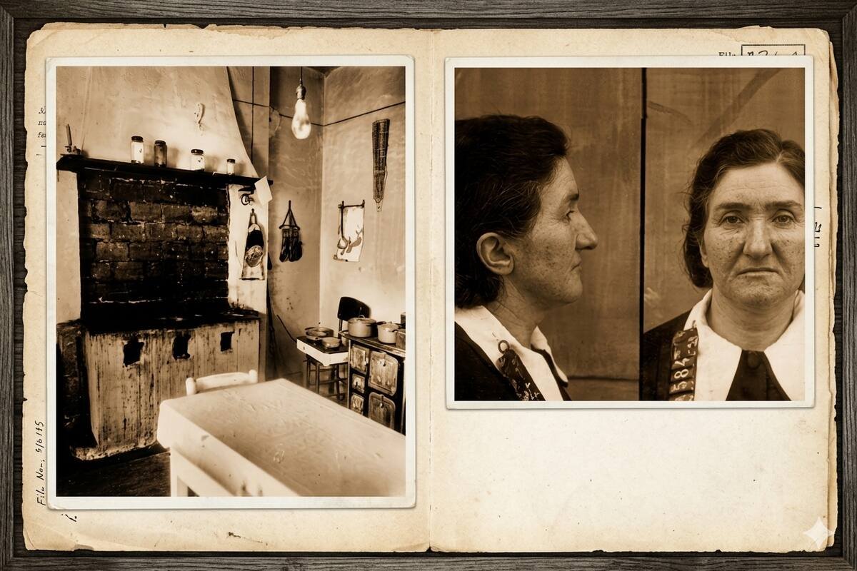 “Aquela mulher era muito doce.” ele estava convencido de que estava amaldiçoado e cozido com o sangue de suas vítimas;