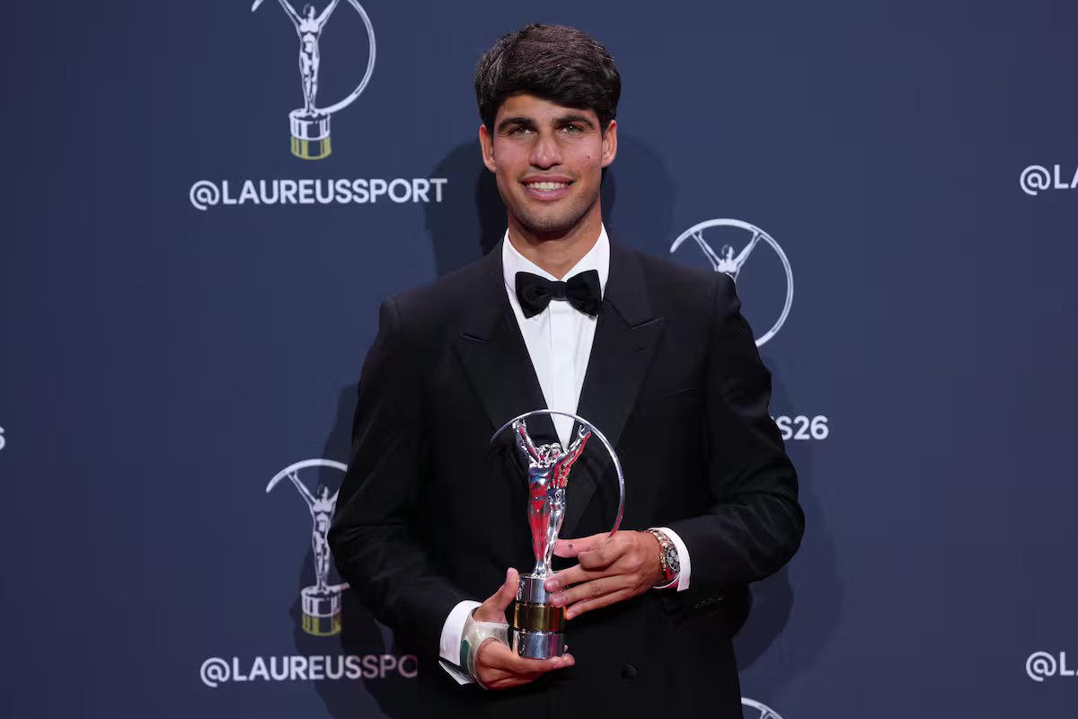 Carlos Alcaraz, Lamine Yamal e Aryna Sabalenka, vencedores dos Prémios Laureus