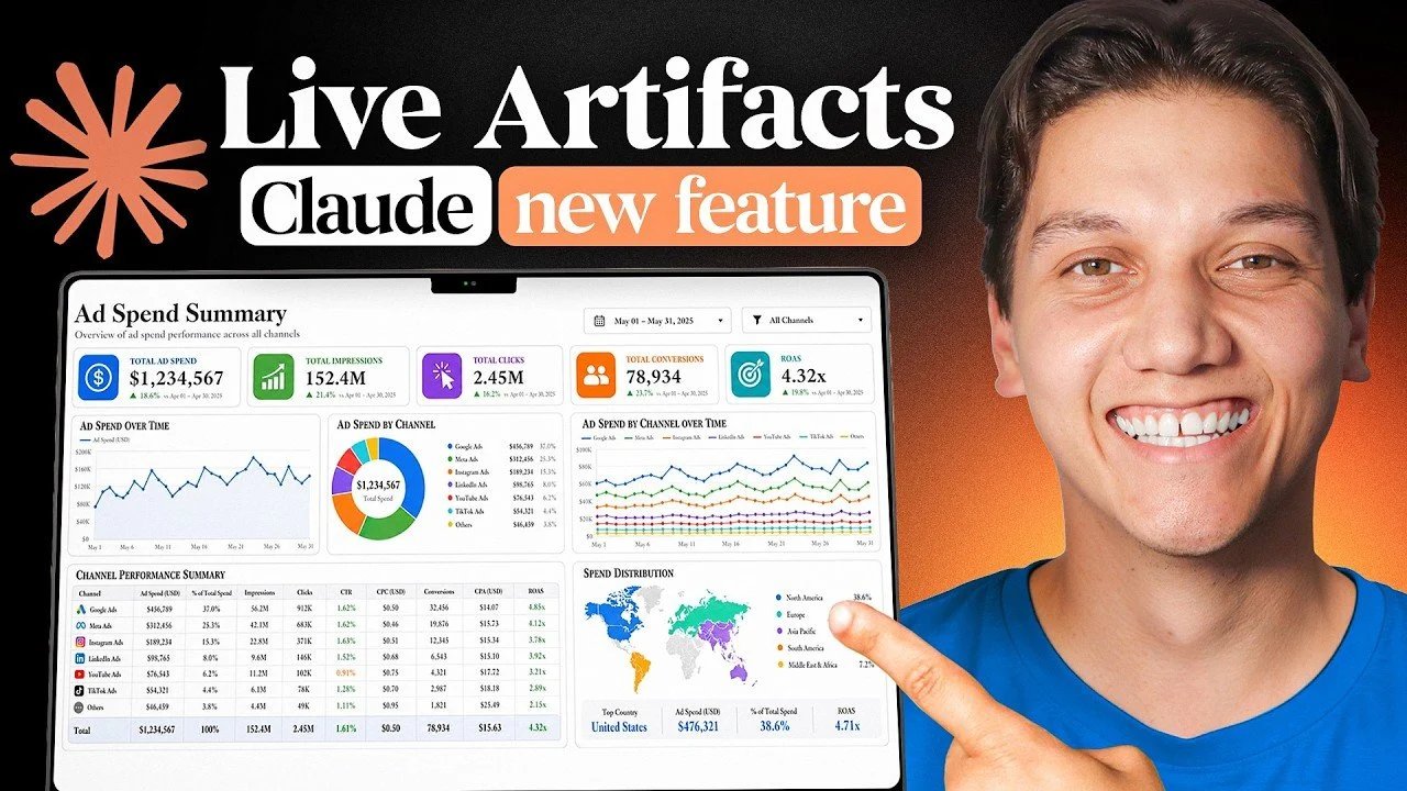 Claude Live Artifacts: Crie painéis em tempo real em 2026