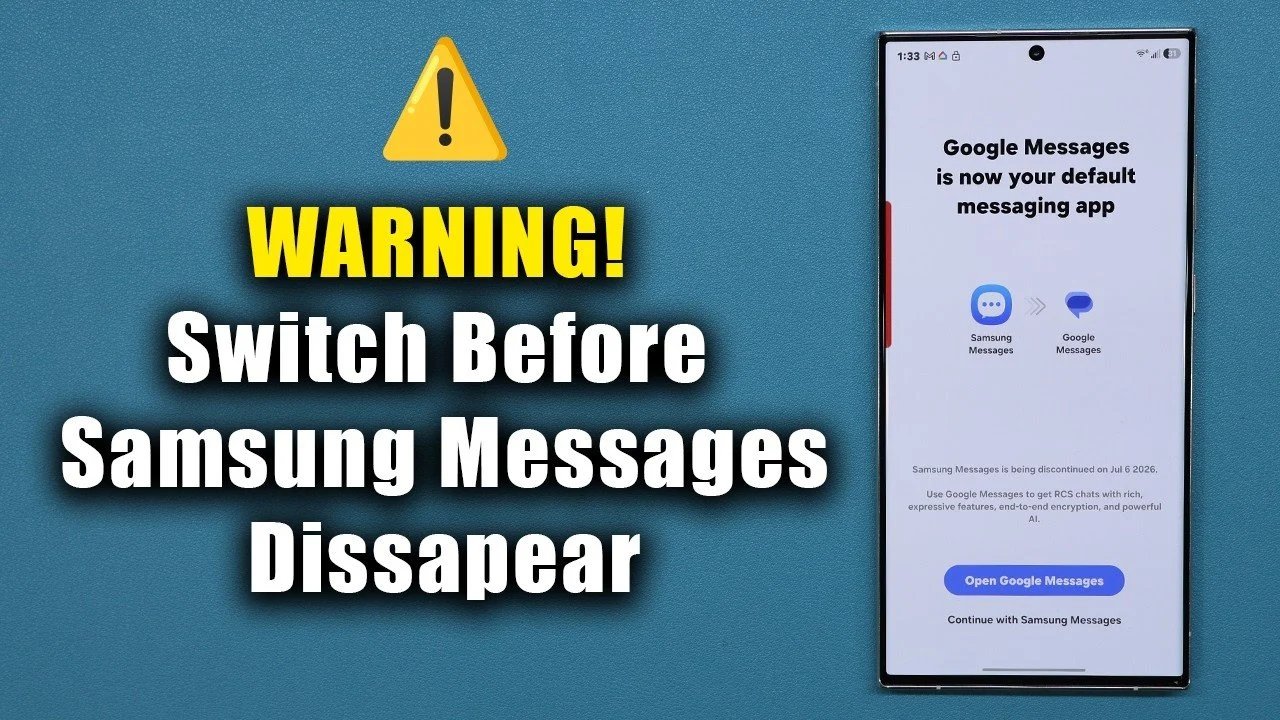 Como transferir textos do Samsung para o Google Mensagens (2026)