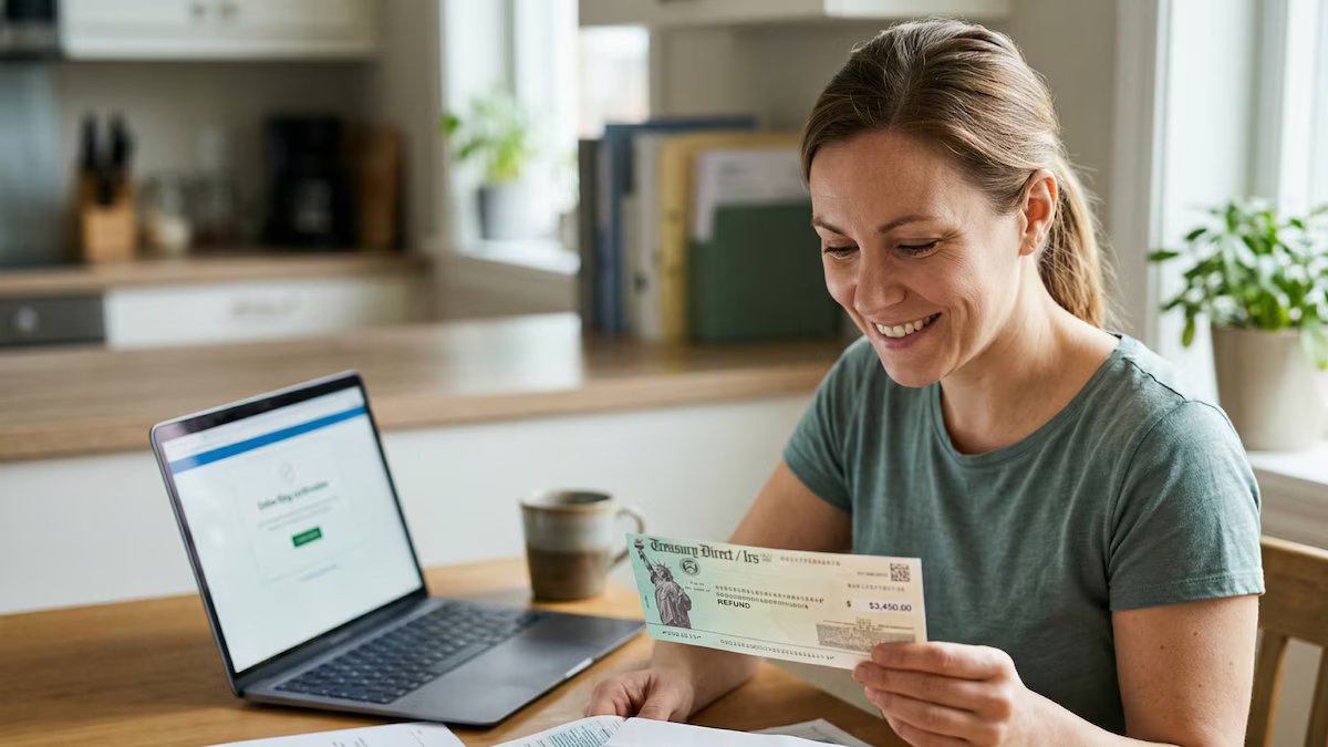 Declaração do IRS sobre reembolsos para declaradores de impostos dos EUA.