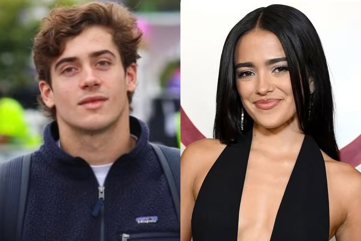 Depois de firmarem o relacionamento, Franco Colapinto e Maya Refico curtiram um passeio romântico à beira-mar