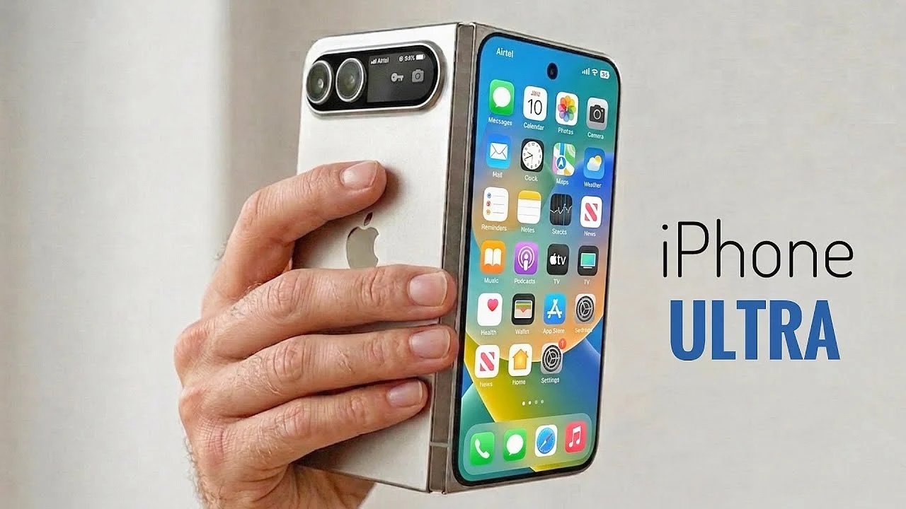 Design ultradobrável do iPhone: tela mais larga para reduzir barras pretas