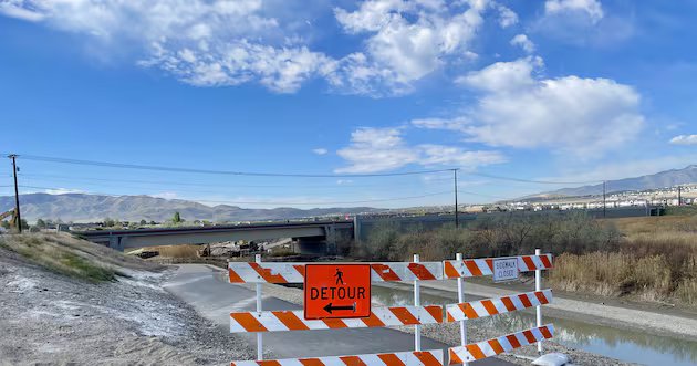 Desvio de pedestres na trilha do rio Jordão em Leí enquanto a construção de uma nova rodovia começa – Deseret News