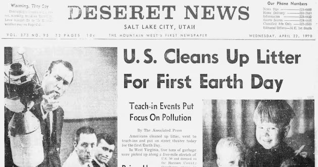 Do Dia da Terra até hoje, trata-se de pessoas fazendo a diferença – Deseret News